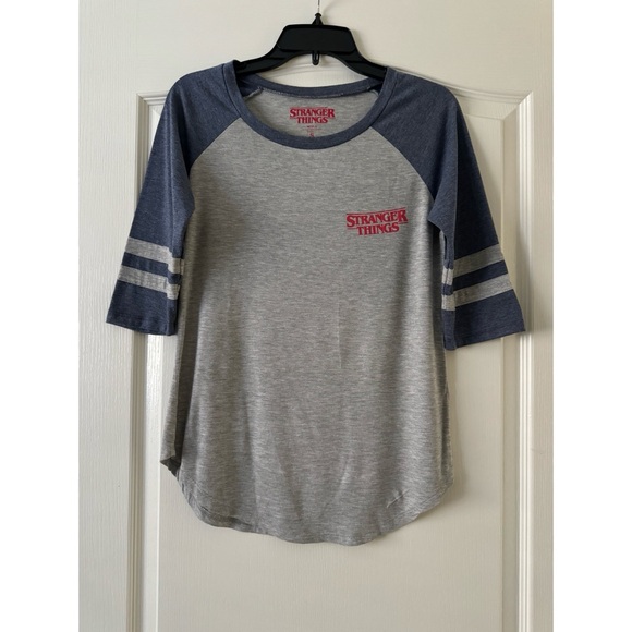 Stranger Things Raglan 3/4 Sleeve Tee - Picture 1 of 7